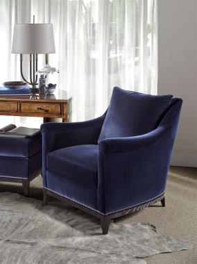 HC9509-CH Jules Chair and HC9509-OT Jules  Ottoman
