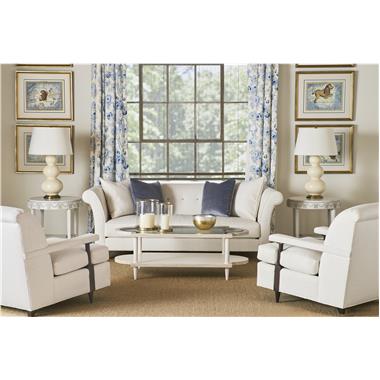 HC6424-88 Edmond Sofa, HC920-96 Throw Pillows, HC6415-22 
Belknap Chairs, HC6472-70S Monchanin Side Table and HC6483-12G 
Bidermann Cocktail Table with Glass Top